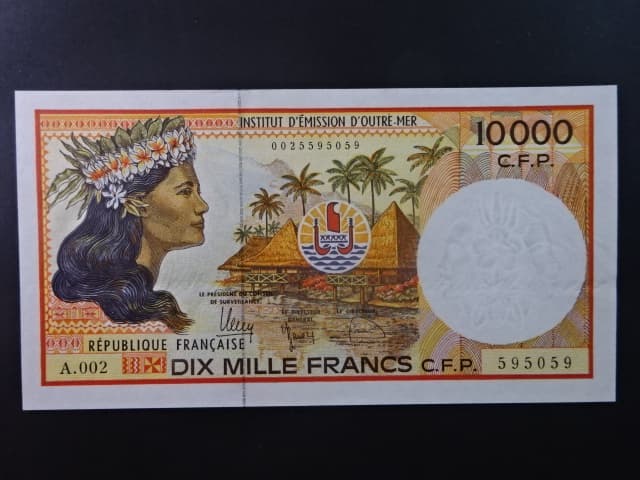 FRANCOUZSKÝ PACIFIK, 10000 Francs 2010, BNB. B104g, Pi. 4