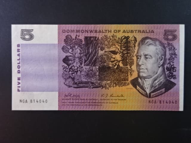 AUSTRÁLIE, 5 Dollars 1974, BNB. B212a, Pi. 44a