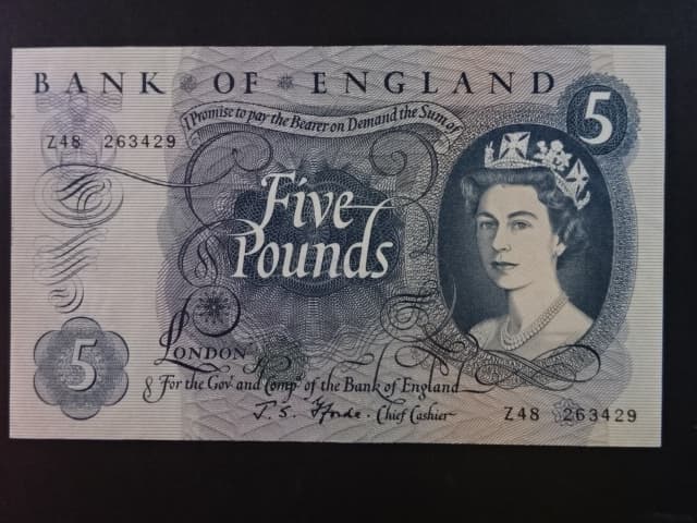 5 Pounds 1967, BNB. B181b, Pi. 375
