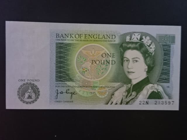 1 Pound 1978 série 22N, BNB. 183a, Pi. 377a
