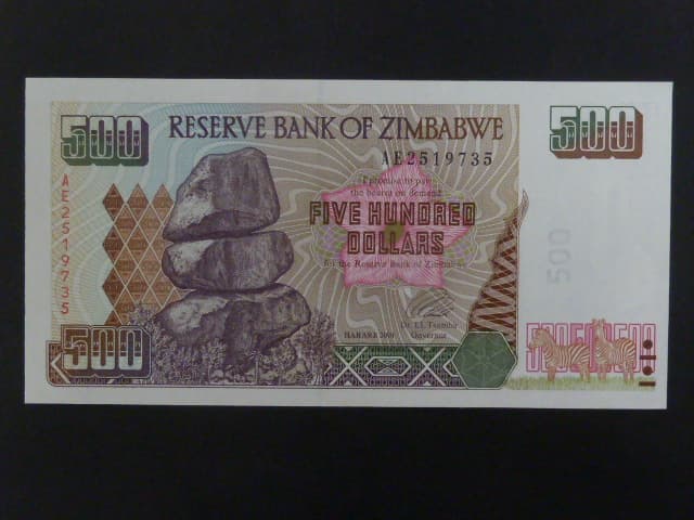 ZIMBABWE, 500 Dollars 2003, BNB. B111a, Pi. 11