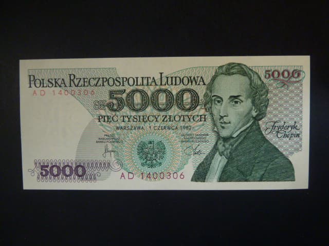5000 zlotych 1982, BNB B840a, Pi. 150