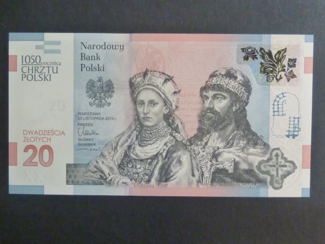 20 Zlotych 2015 pamětní, série AB, BNB BNP820a