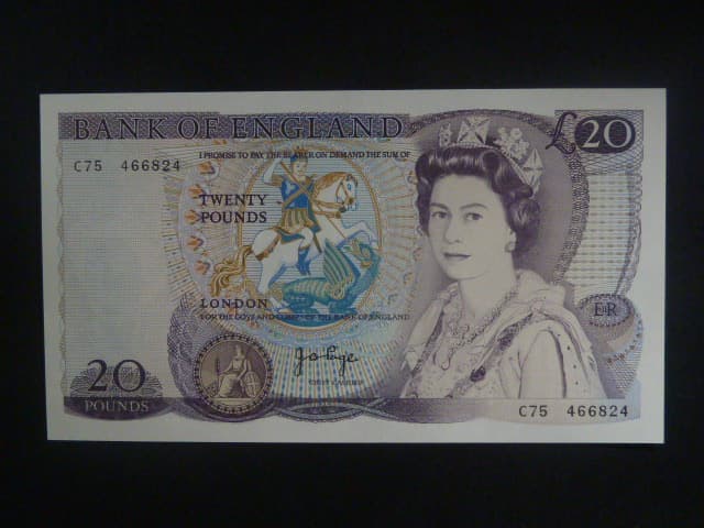 20 Pounds 1970, BNB. B187b, Pi. 380b