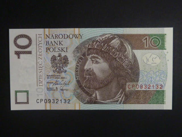 10 Zlotych 2025 série CP, BNB. B859c