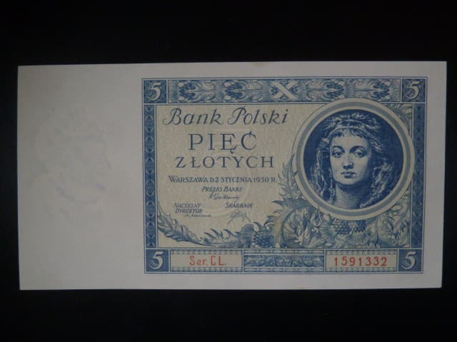 Polsko, 5 Zl 1930 série CL, Ba. PL3b