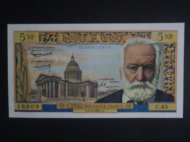 5 Nouveaux Francs 2.2. 1961, BNB. 999a, Pi. 141