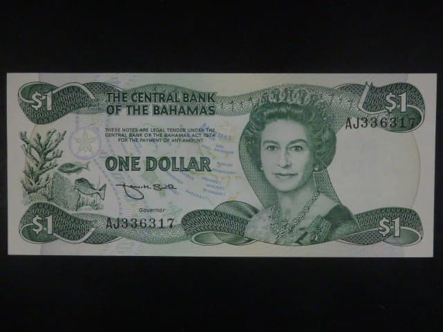 BAHAMY, 1 Dollar 1992, BNB. B316a, Pi. 51