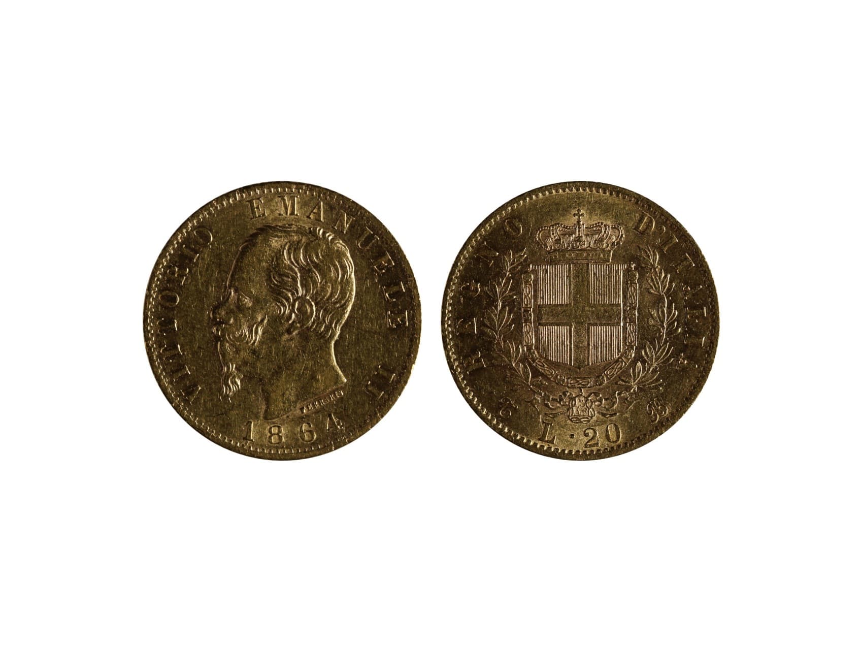 Itálie, Vittorio Emanuele II. - 20 Lire 1864