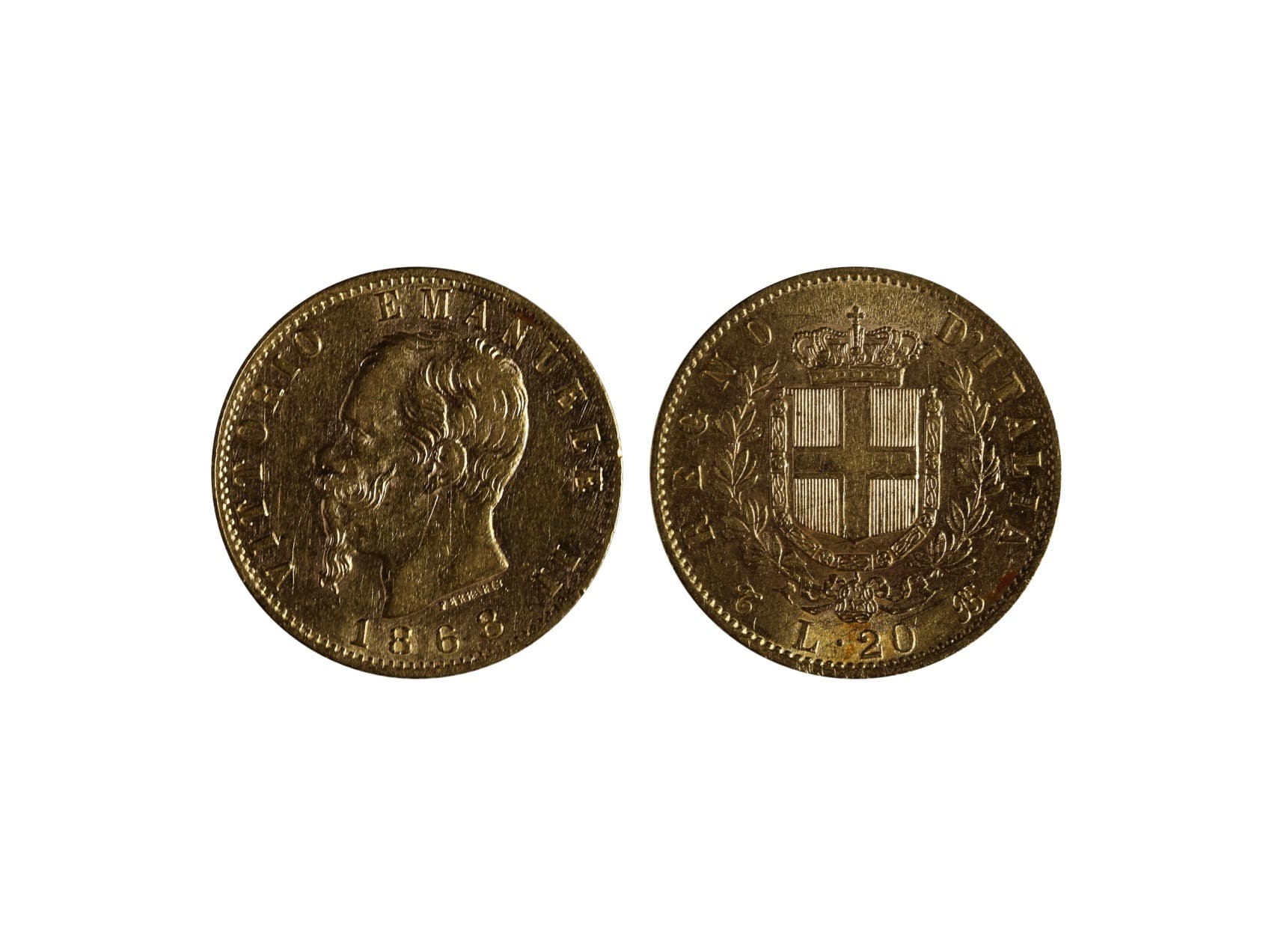 Itálie, Vittorio Emanuele II. - 20 Lire 1868