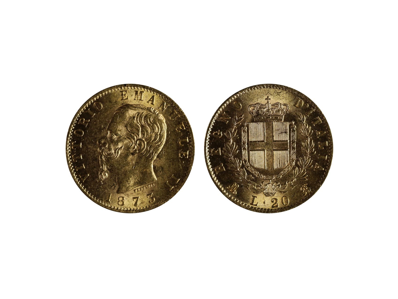 Itálie, Vittorio Emanuele II. - 20 Lire 1873
