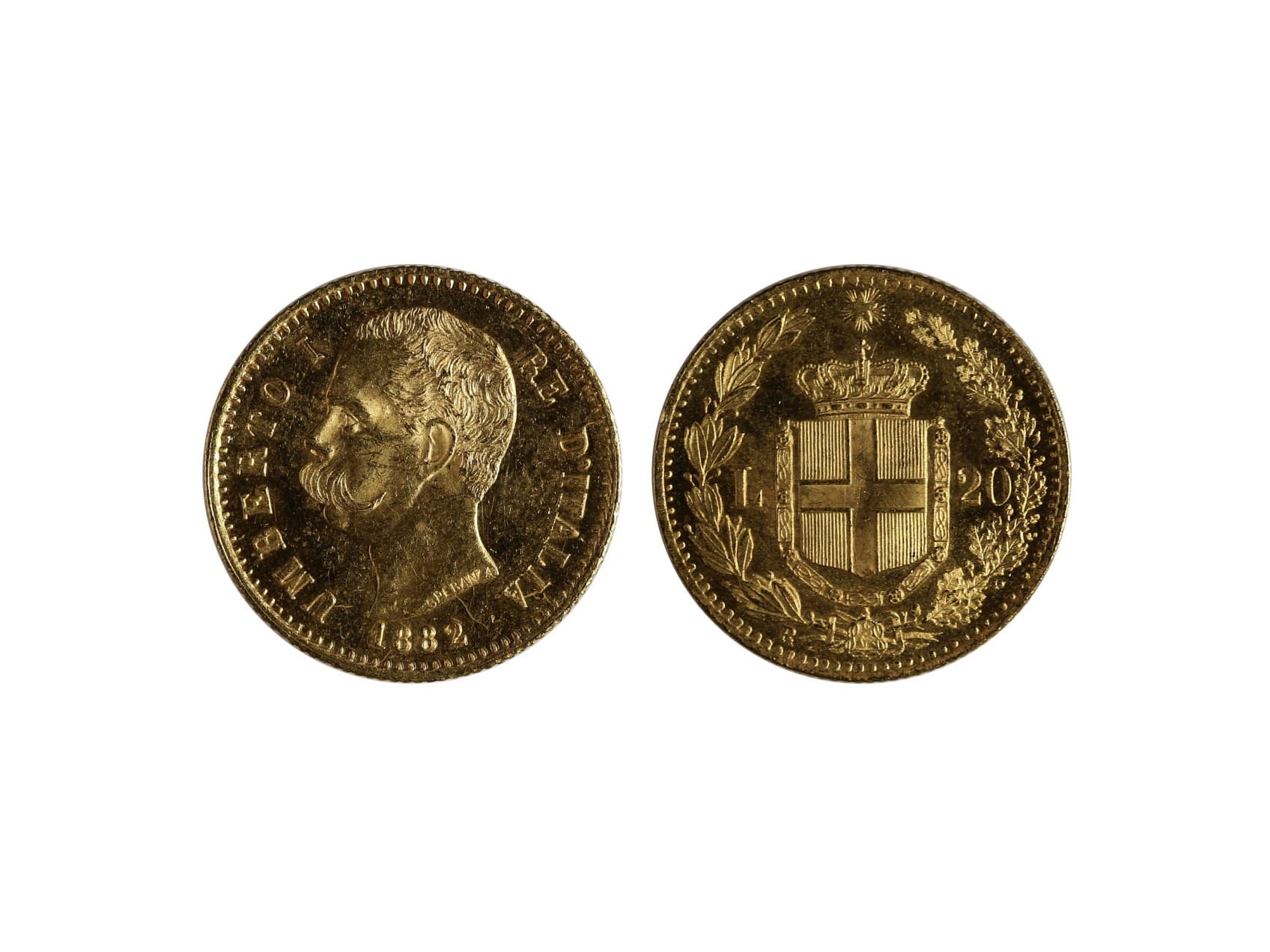 Itálie, Umberto I. - 20 Lire 1882