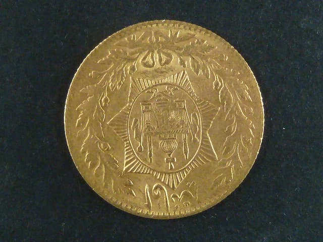 2 Amani (20 Rupees) 1302 SH (1923), Au 0,900, 9,2g, KM 888