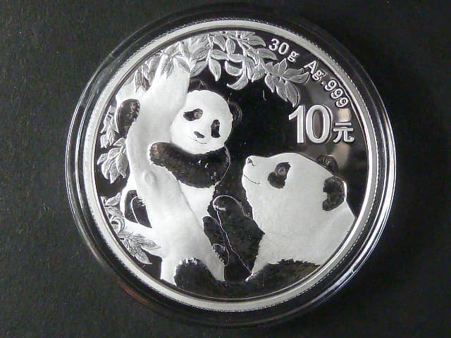 10 Yuan 2021 - Panda 1 Oz Ag 999,9, etue