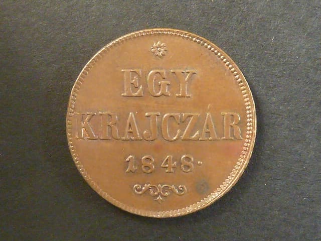 Revoluce - EGY KREJCZÁR 1848 b.z.