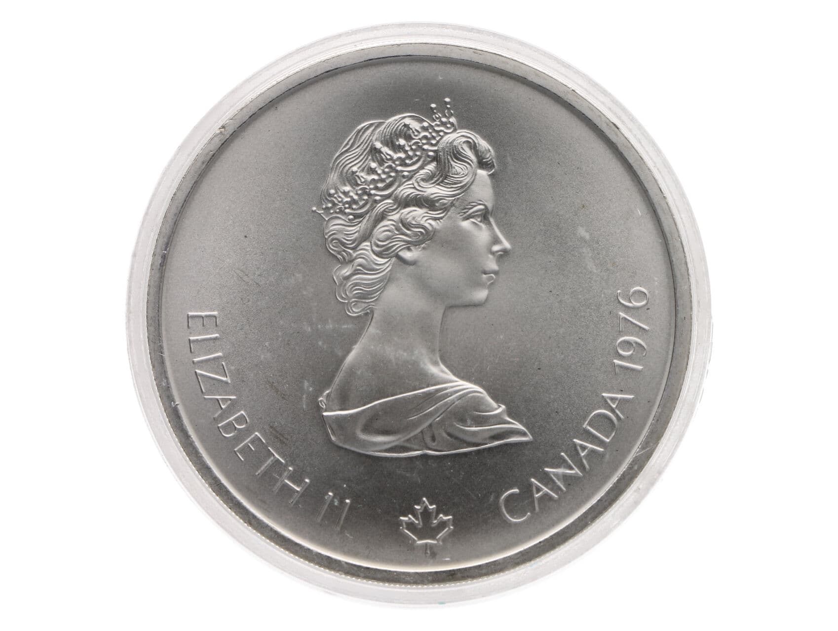 10 Dollar 1976, XXI. Olympijské hry Montreal, 48,6g, 44mm, 0.925 Ag_