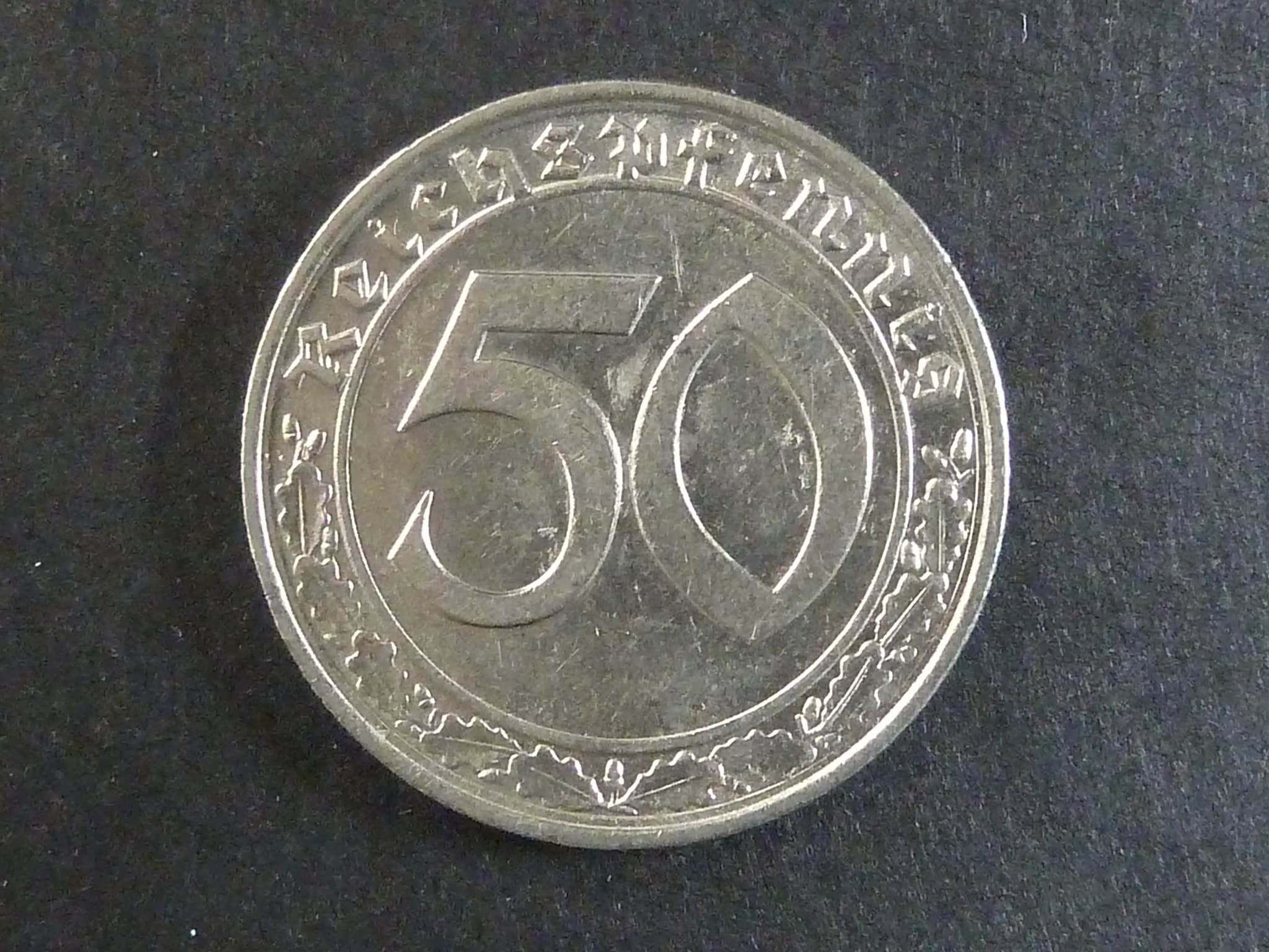 50 Reichspfennig 1938 F, J.365