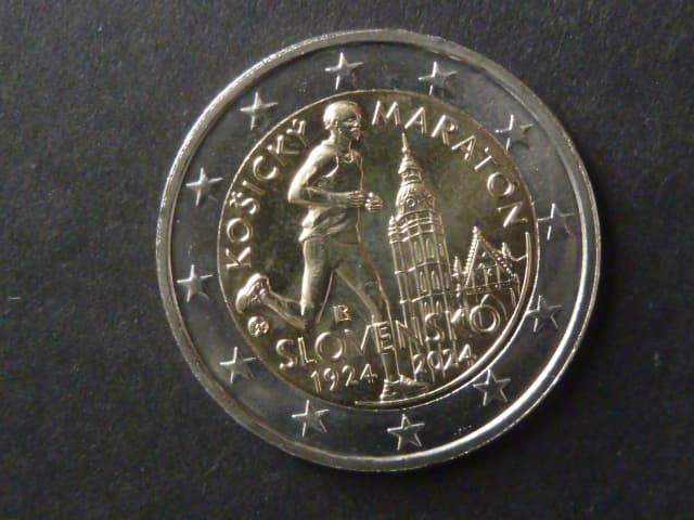 Slovensko 2 Euro 2024 100.výročí založení Mezinárodního maratónského běhu v Košicích