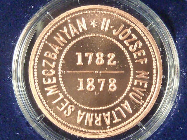 1 Zlatník 1878 K.B. bansko-štiavnický, odražek Cu, novoražba, náklad 50 ks
