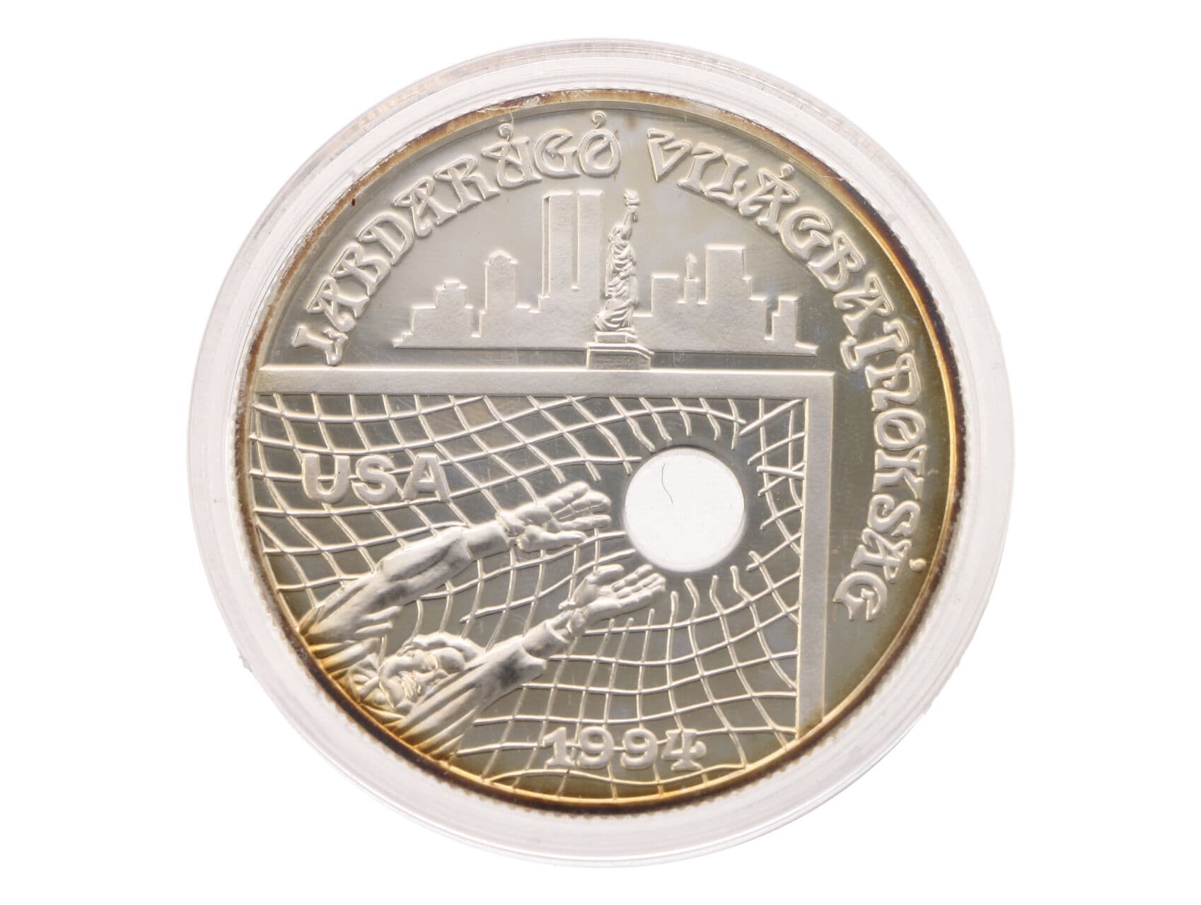 1000 Forint 1994 - Mistrovství světa ve fotbale 1994, USA, 31,46g, 0.925 Ag_