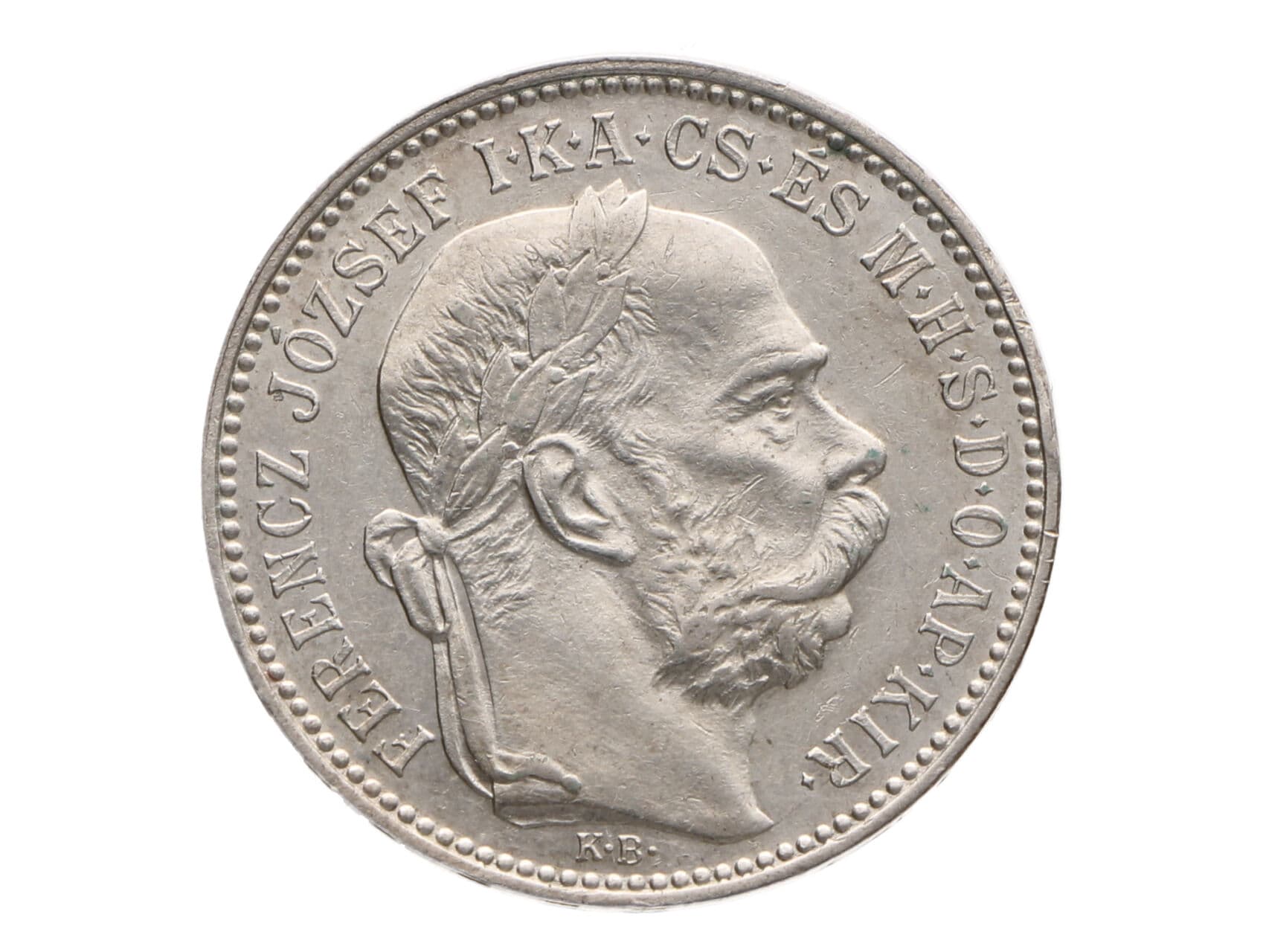 1 Korona 1906 K.B., drobná hranka na averzu, zbytky raž. lesku_
