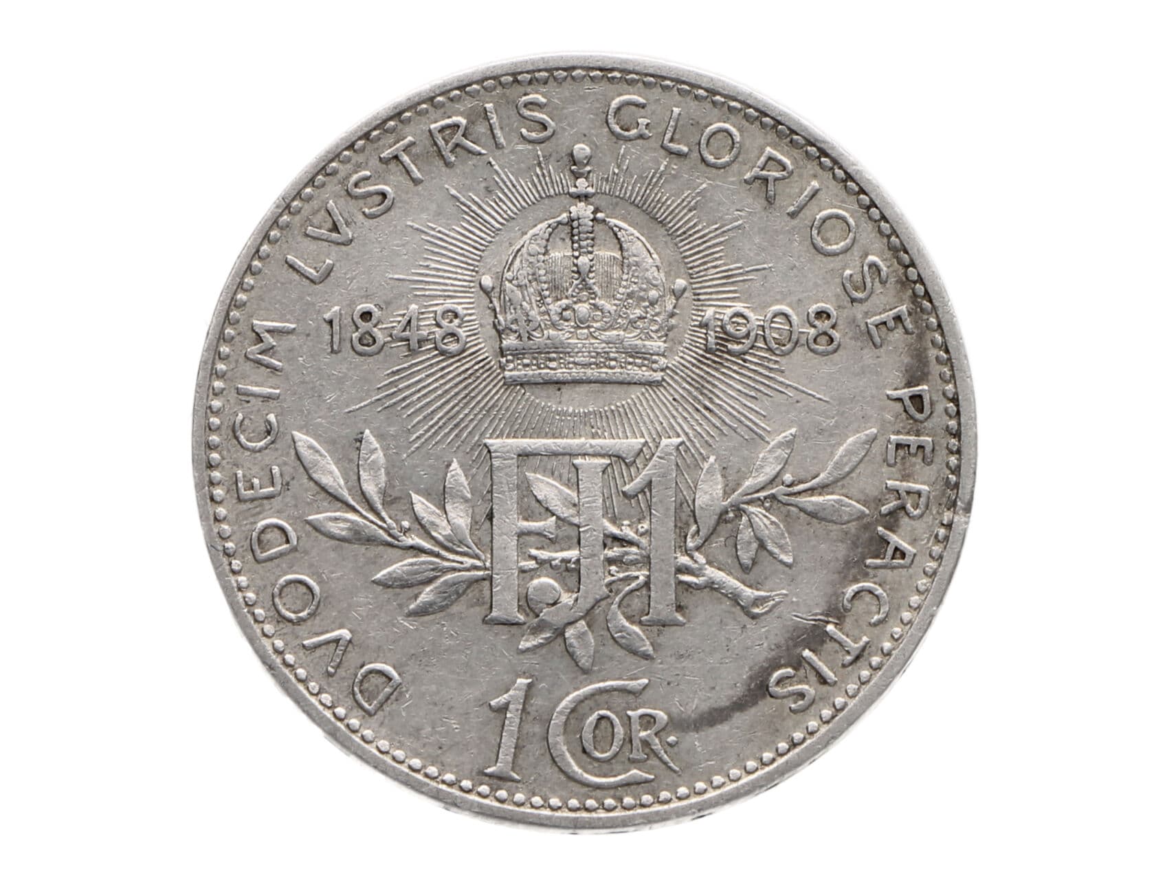 1 Koruna 1908, 60. výročí vlády Františka Josefa I._