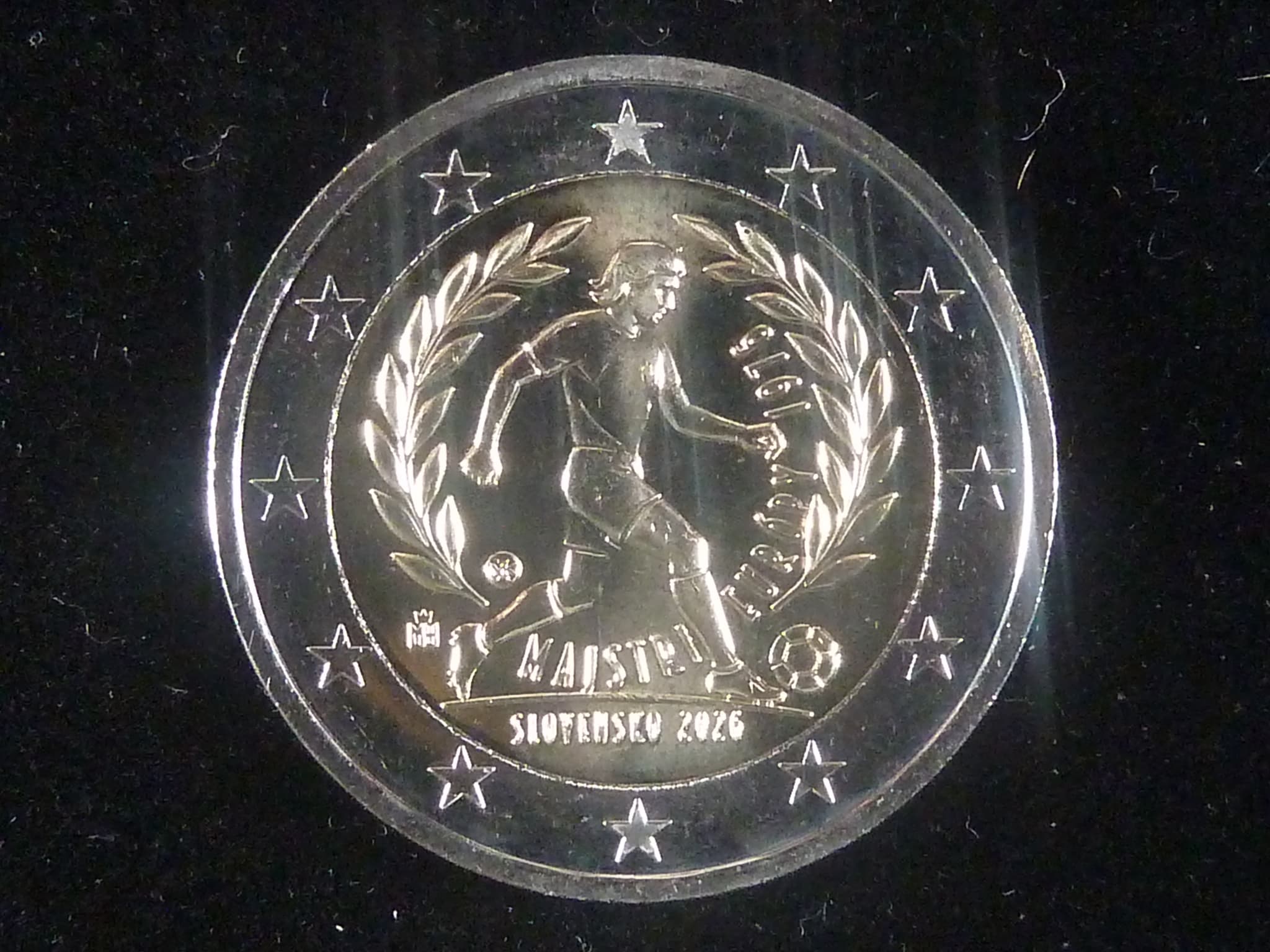 Slovensko 2 EUR 2026 pamětní 50.výročí fotbalového vítězství Československa na ME