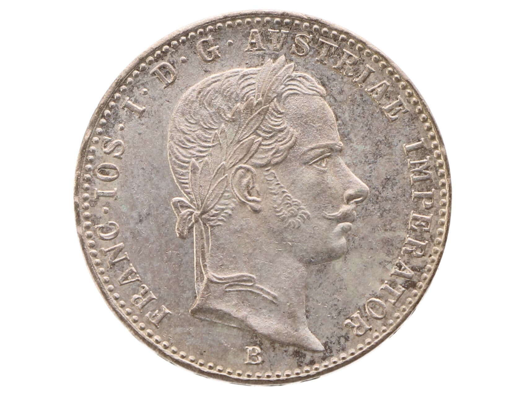 1/4 Zlatník 1858B, raž. lesk_