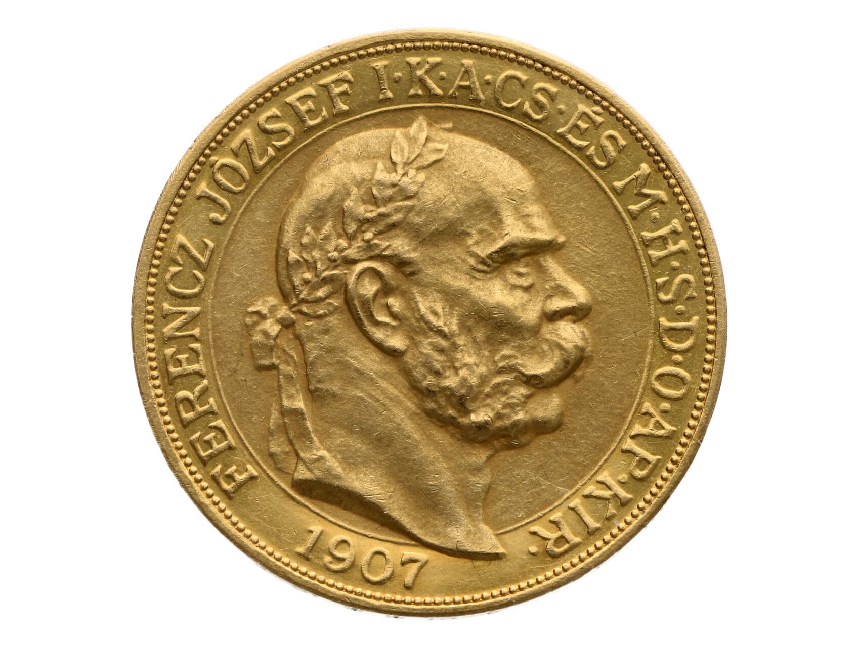 100 Koruna 1907 KB, Korunovační