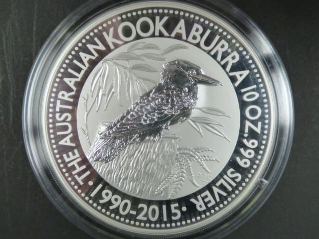 1 Dollars - 1 Oz (31,1050g) Ag - Kookaburra 2015, kvalita proof, Ag 999/1000, etue