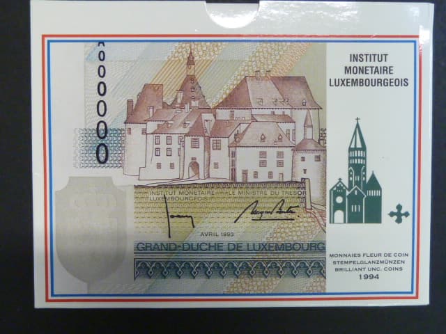 Luxemburg, oficielní sada mincí 1994