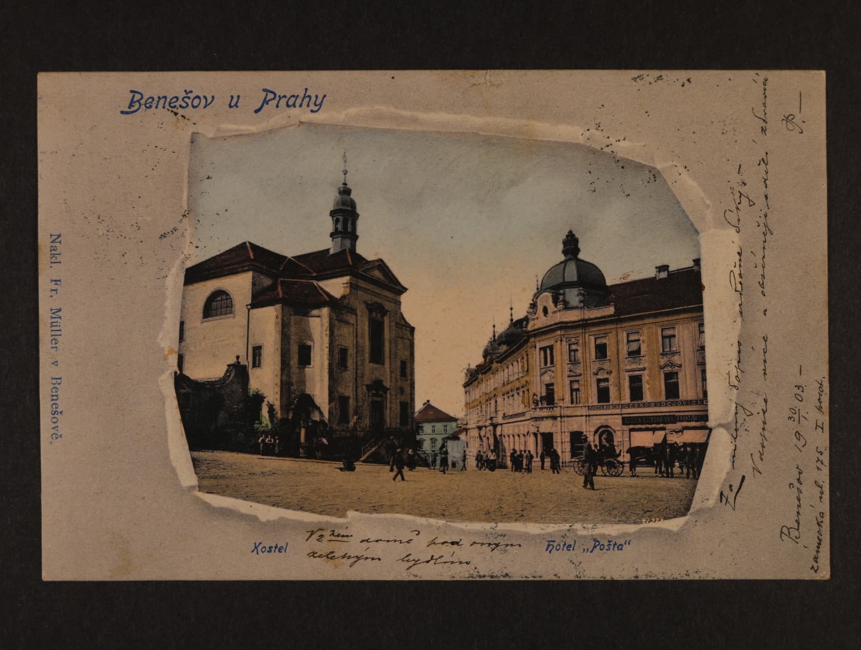 Benešov u Prahy, prošlá 1903