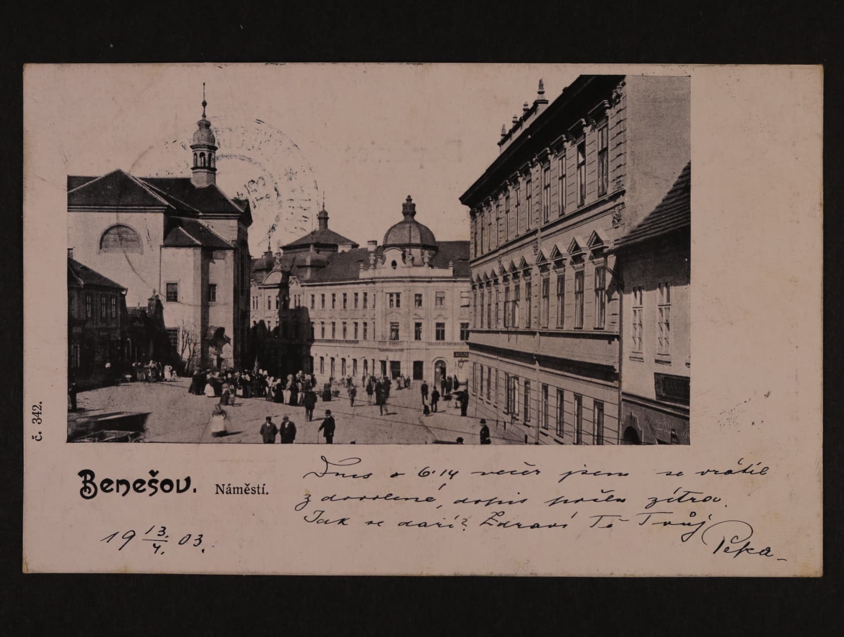 Benešov, prošlá 1903