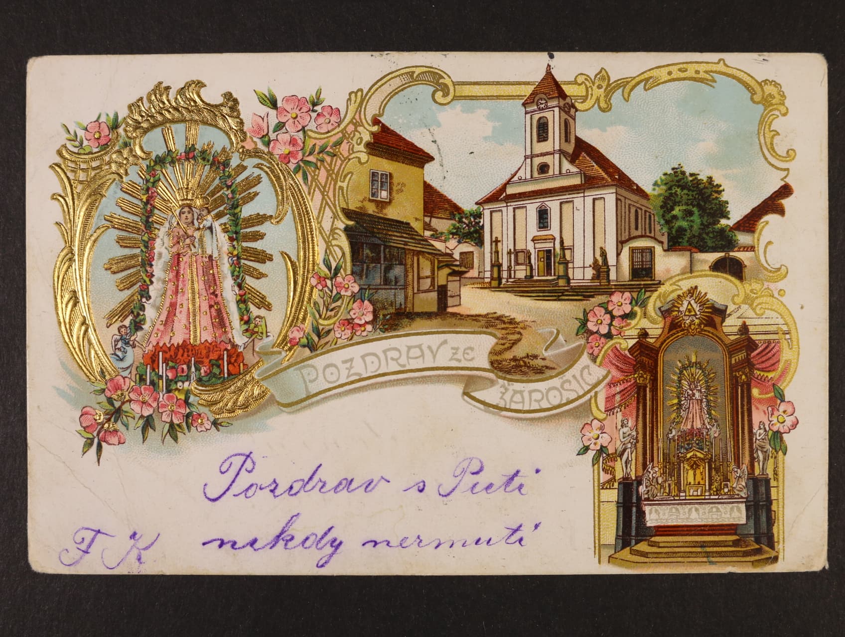 Žarošice, okr. Hodonín, prošlá 1903