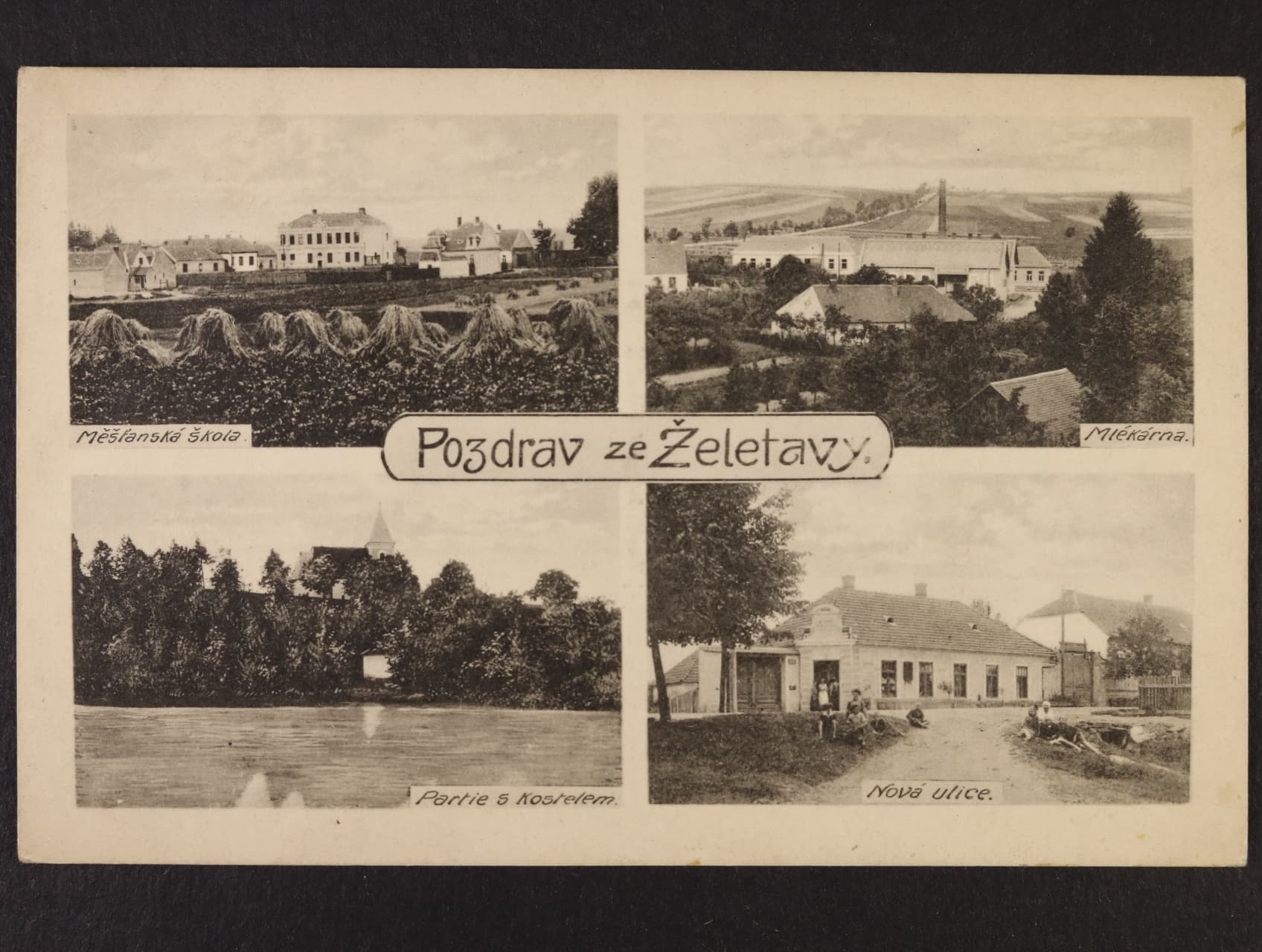 Želetava okr. Třebíč, použitá 1925