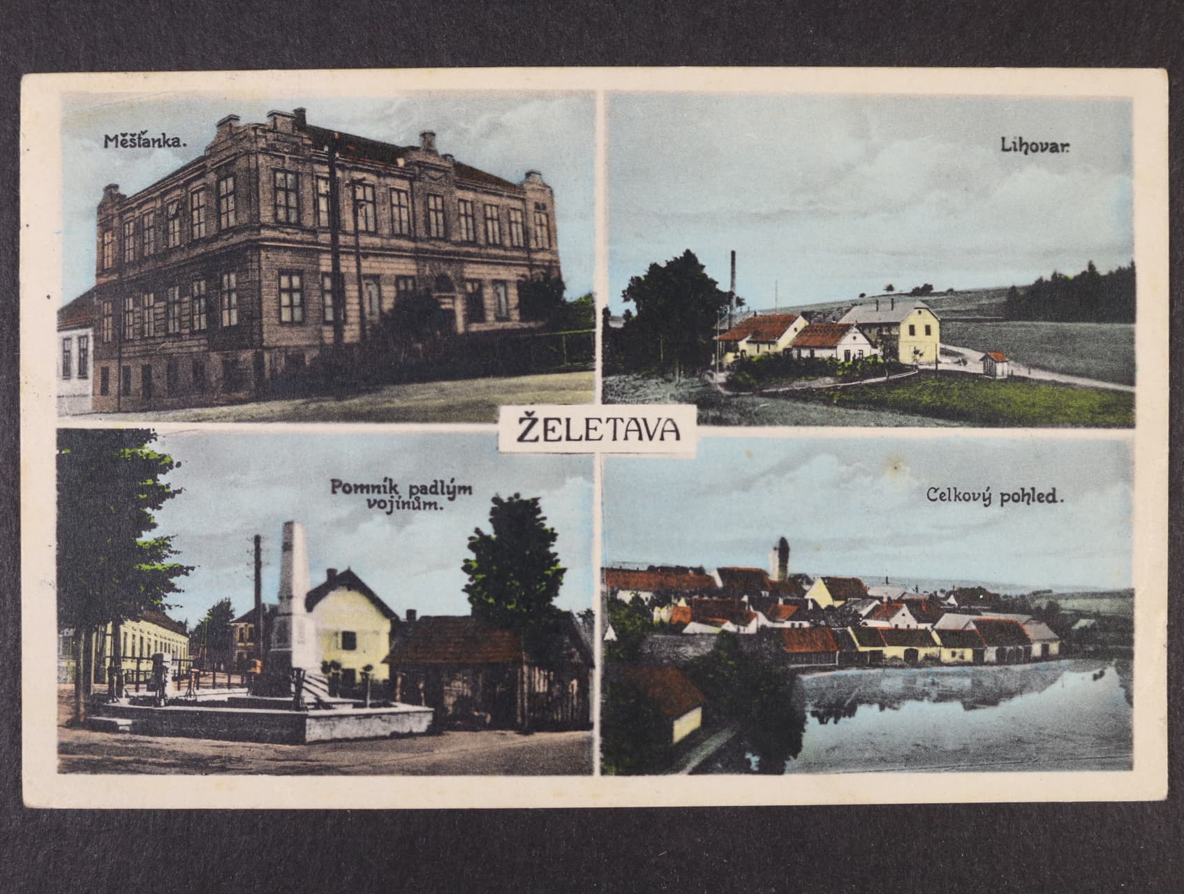 Želetava okr. Třebíč, použitá 1943