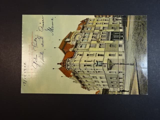 Brno - Mozartova ulice (Mozartgasse) Obchodní a živnostenská komora, prošlá 1910