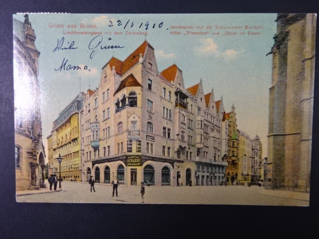 Brno - Rašínova (Lichtenštejnova ulice), prošlá 1910