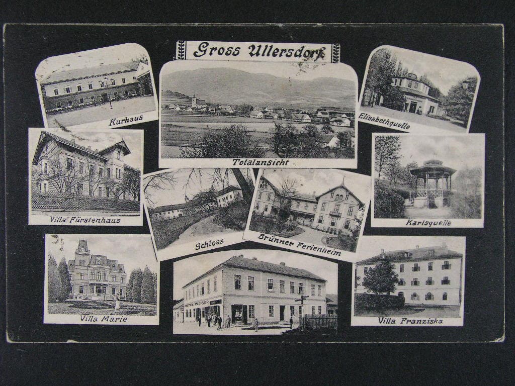 Velké Losiny okr. Šumperk, prošlá 1912