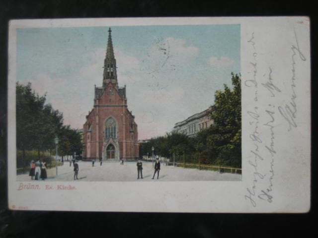 Brno, prošlá 1901, stržená zn.