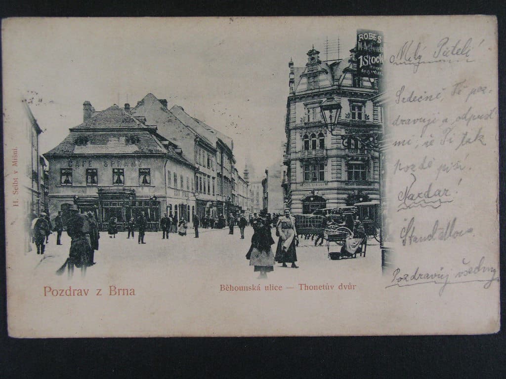 Brno Běhounská ul., prošlá 1902
