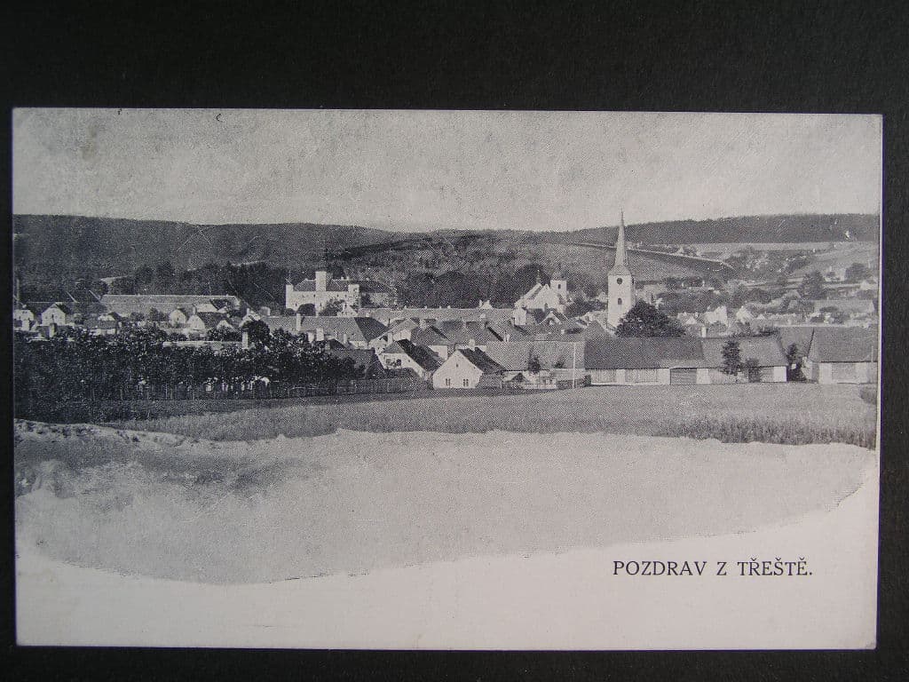 Třešť okr. Jihlava, prošlá 1925