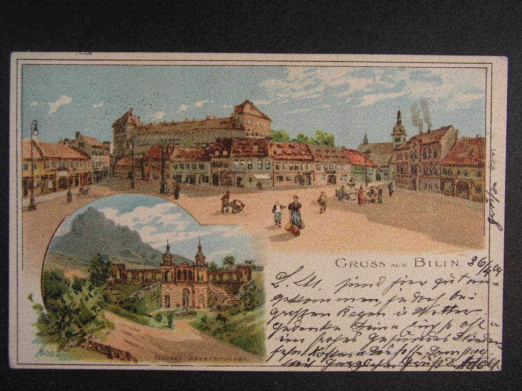 Bílina okr. Teplice, prošlá 1904